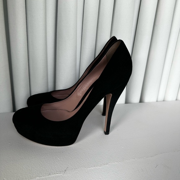 Gucci Shoes | Black Suede Size 38 / US 8 | Heels platform - Picture 8 of 10
